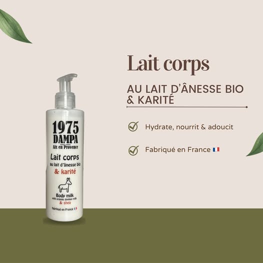 Lait corps au lait d’ânesse & karité